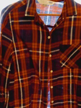 L.L.Bean heavy flannel XXL red/black